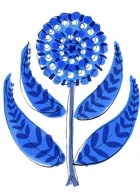 Angela - blue Flower